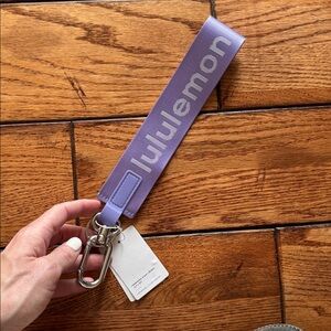 NWT Lululemon Never Lost Keychain Dark Lavender /
White RARE